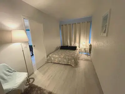 Un ou plusieurs lits dans un hébergement de l'établissement Balaena - maison avec jardin proche plage