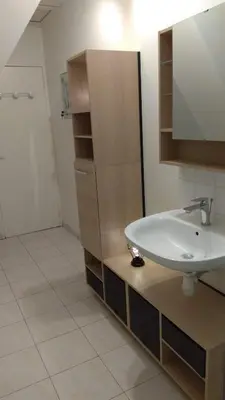 Salle de bains dans l'établissement Jolie maison proche Mont St michel et Saint Malo