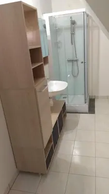 Salle de bains dans l'établissement Jolie maison proche Mont St michel et Saint Malo