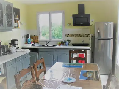 Cuisine ou kitchenette dans l'établissement Le Repos des Crins Noirs
