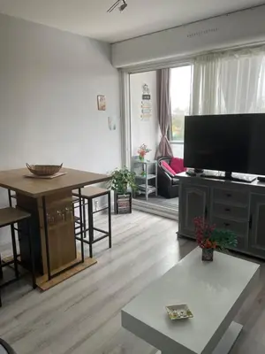 Télévision ou salle de divertissement dans l'établissement Le Pavillon - Appartement à 30 m de la plage