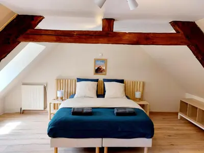 Un ou plusieurs lits dans un hébergement de l'établissement Le Rondot - Maison de campagne proche Mont-Saint-Michel 12km