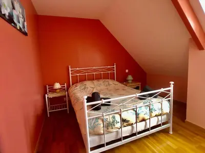 Un ou plusieurs lits dans un hébergement de l'établissement Family Home - Aux portes de l'Histoire