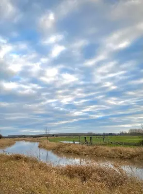 Paysage naturel près de la maison de vacances