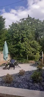 Jardin de l'établissement Au Lutin Pommé - Maison de vacances Bretagne