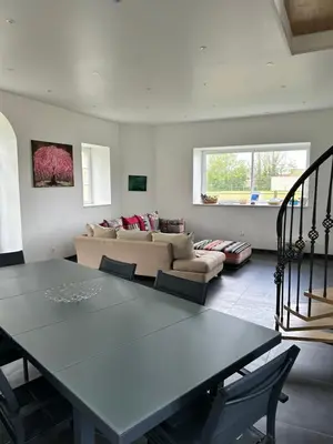 Coin salon dans l'établissement Gîte Vaugoubert
