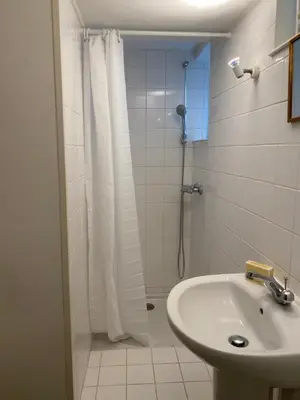 Salle de bains dans l'établissement Hübsches Landhaus der Familie mit eigenem Garten