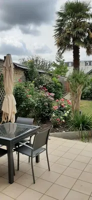 Jardin de l'établissement Chez Jeanne