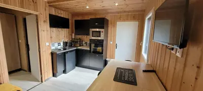 Cuisine ou kitchenette dans l'établissement gîte du haras