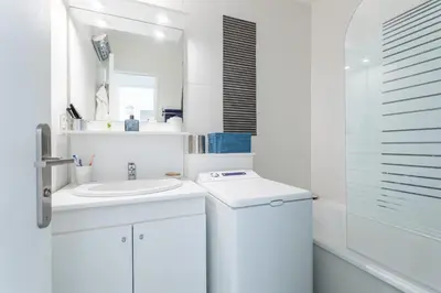Salle de bains dans l'établissement Le P'tit Idéal