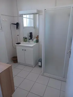 Cuisine ou kitchenette dans l'établissement Maison Face au Mont avec extérieur