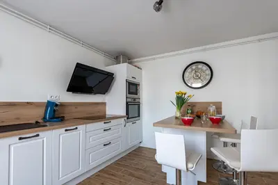 Cuisine ou kitchenette dans l'établissement New Liberty
