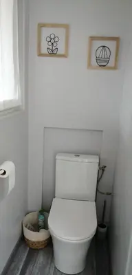 Salle de bains dans l'établissement Chambre d'hôtes sur les plages du débarquement
