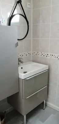 Salle de bains dans l'établissement Chambre d'hôtes sur les plages du débarquement