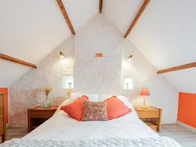 Un ou plusieurs lits dans un hébergement de l'établissement Holiday Home Le havre de paix by Interhome