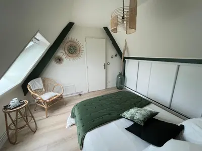 Un ou plusieurs lits dans un hébergement de l'établissement Les suites du Doux Refuge