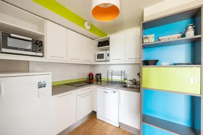 Cuisine ou kitchenette dans l'établissement Le Bécasseau Sanderling