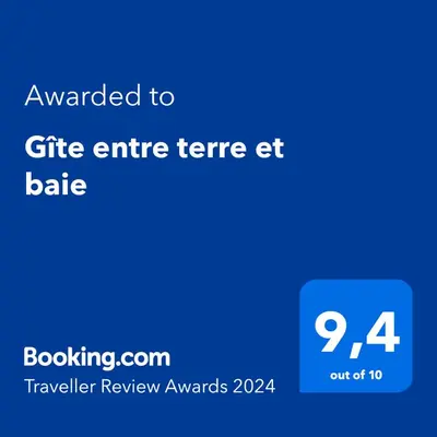 Certificat, récompense, panneau ou autre document affiché dans l'établissement Gîte entre terre et baie