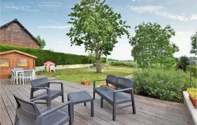 Jardin de l'établissement Pet Friendly Home In Marcey-Les-Grèves
