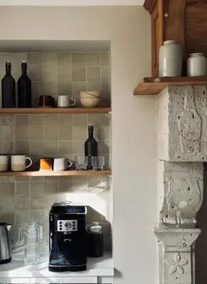 Cuisine ou kitchenette dans l'établissement La suite