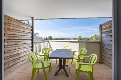 Balcon ou terrasse dans l'établissement Le Cormoran