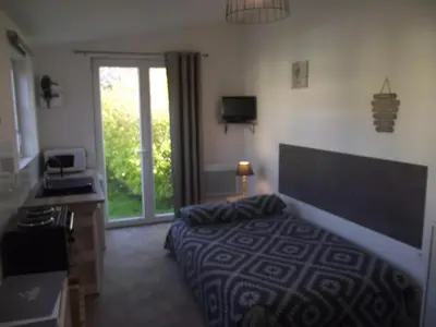 Cuisine ou kitchenette dans l'établissement Pétale de RoZ au pied du Mont Saint Michel