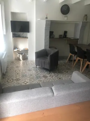 Coin salon dans l'établissement La Maison du Pêcheur