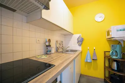 Cuisine ou kitchenette dans l'établissement Sunan