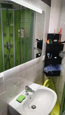 Salle de bains dans l'établissement Maison, jardin, barbecue et vélo classé 3 étoiles