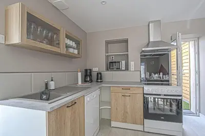 Cuisine ou kitchenette dans l'établissement MIMALELY - House & terrace
