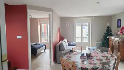 Coin salon dans l'établissement MIMALELY - House & terrace