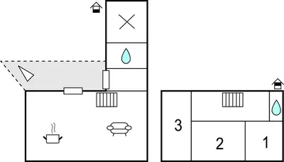 Plan de l'établissement 3 Bedroom Stunning Home In Créances