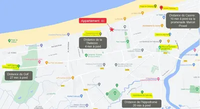 Plan de l'établissement Cabourg T2 Front de Mer - Proche Thalasso