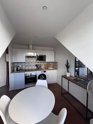 Cuisine ou kitchenette dans l'établissement Charmant Studio Centre ville