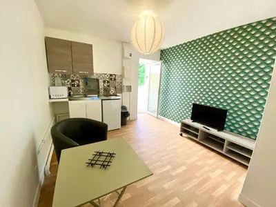 Cuisine ou kitchenette dans l'établissement Bienvenue chez vous, Déplacement Pro