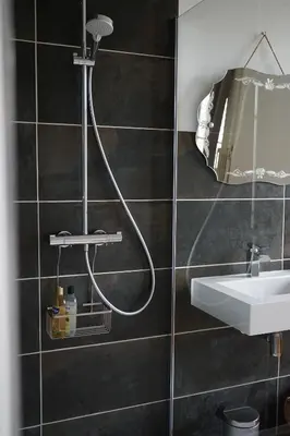 Salle de bains dans l'établissement La Villégiature
