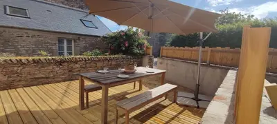Balcon ou terrasse dans l'établissement Maison indépendante 