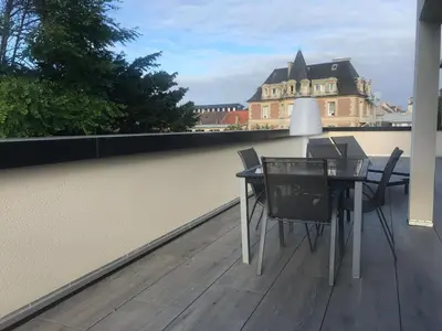 Balcon ou terrasse dans l'établissement Aux Grès des Vagues