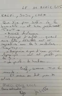 Plan de l'établissement Havre de Paix