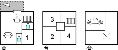 Plan de l'établissement Awesome Apartment In Pirou With Wifi