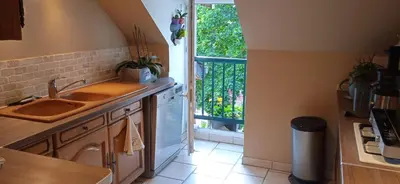 Cuisine ou kitchenette dans l'établissement Mont Pley