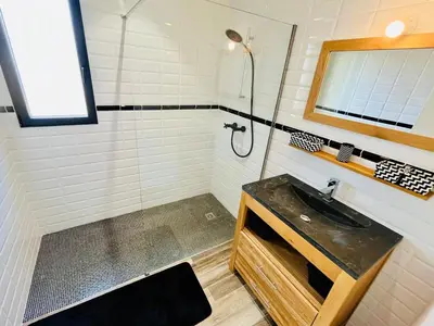 Salle de bains dans l'établissement Beach house