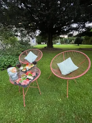 Jardin de l'établissement Les Hirondelles de la villa des roses