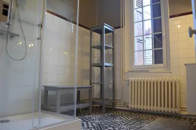 Salle de bains dans l'établissement Manoir Normand au cœur d’un Domaine Equestre
