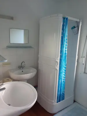 Salle de bains dans l'établissement Gîte Le Coquillage, 50m de la mer