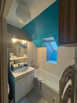 Salle de bains dans l'établissement Le Cocon de Mahé