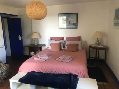 Un ou plusieurs lits dans un hébergement de l'établissement Magnifique longère du Cotentin