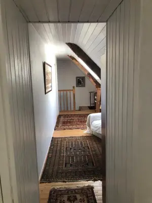 Un ou plusieurs lits dans un hébergement de l'établissement Magnifique longère du Cotentin