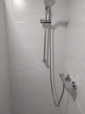 Salle de bains dans l'établissement Entre mer et bocage