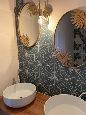 Salle de bains dans l'établissement Aurefees